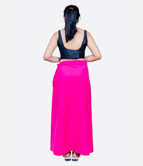 Vibrant Hot Pink color cotton Petticoat
