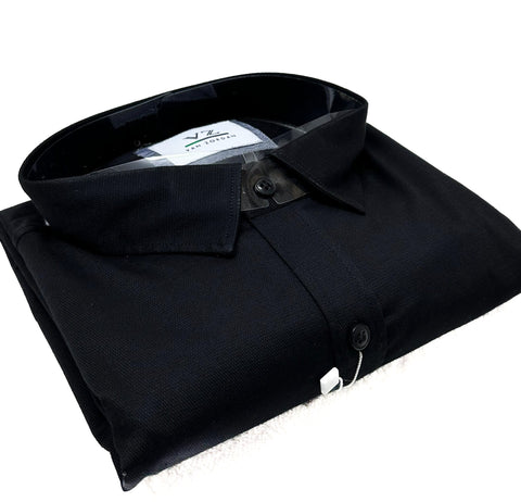Cotton based beautiful mat look plain Shirt