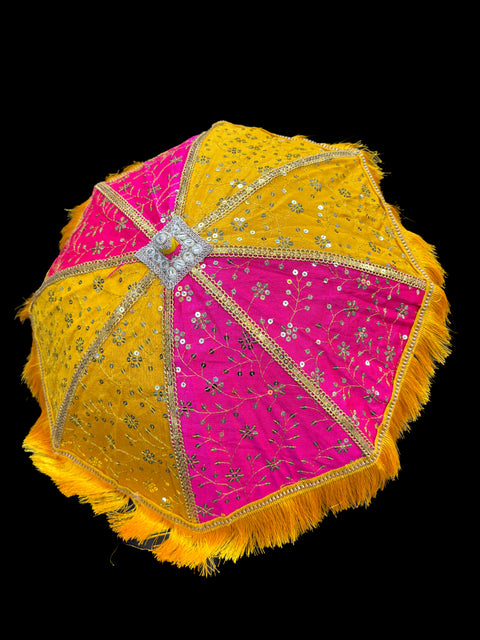 Embroidery design umbrella for wedding  /Haldi /Mehndi decor