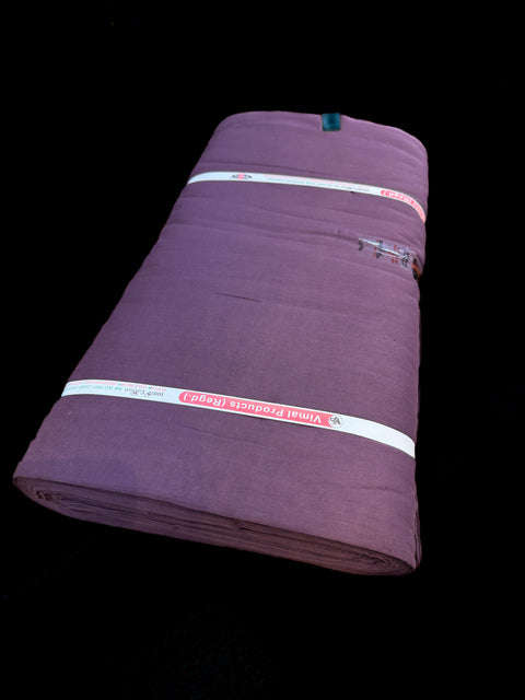 Mauve Purple Colour Pure Full Voile Turban Fabric ($5 Per Meter)