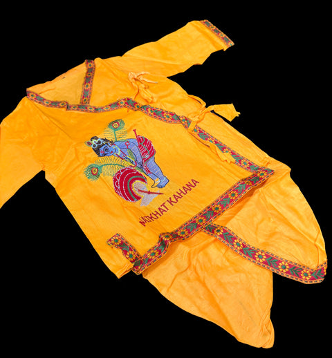 Cotton based beautiful krishna Costume with all accessories