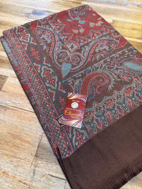 Women's Plain Pure woollen pashmina Shawl