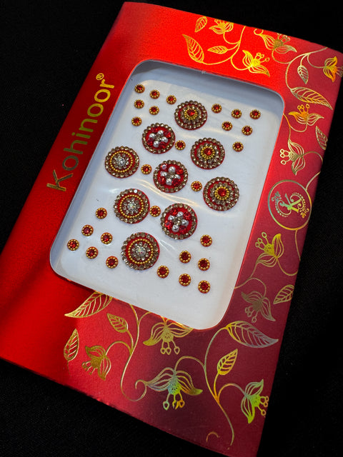 Golden stone Deep Red Bindi