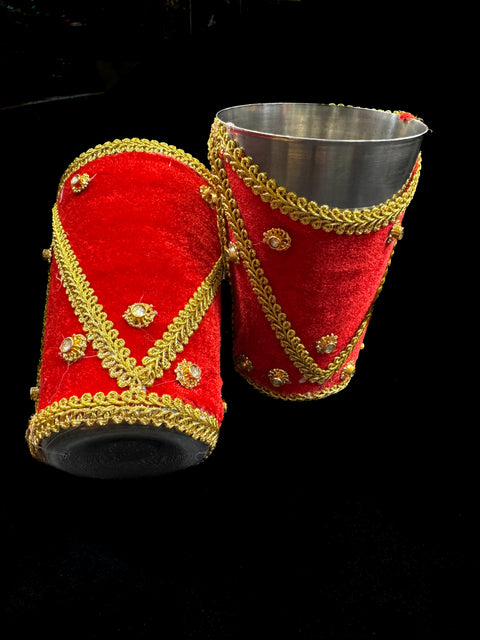 Steel glass with Beautiful Decorated work