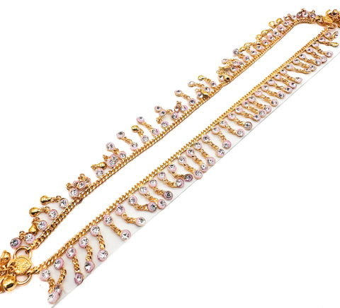 Stone work beautiful Anklets (pair)