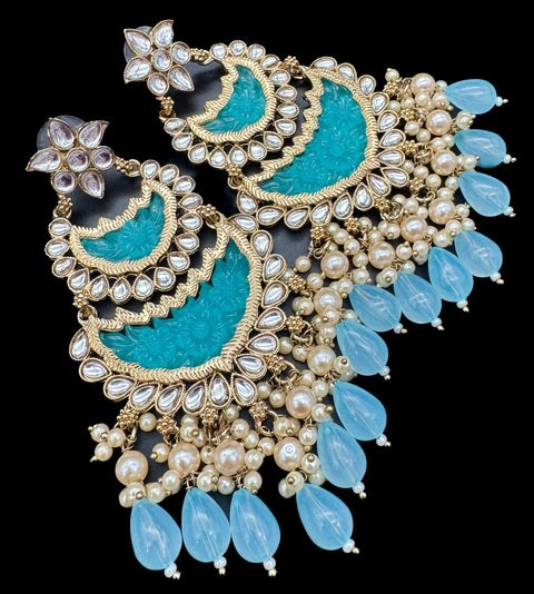 Kundan & pearl work stylish earrings