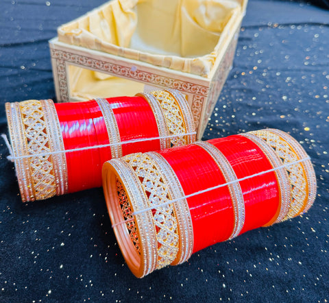 American Diamond Kade set in Bridal Churra