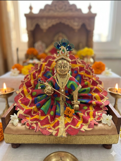 Size 3 Laddu Gopal dress, Laddu Gopal outfit, Kanha ji dress, Krishna dress, handmade deity dress, Janmashtami dress, Thakur ji poshak, Bal Gopal dress (only Dress) price each dress