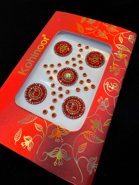 Golden stone Deep Red Bindi