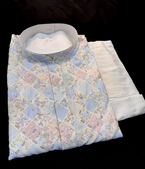 Cotton Rayon based very soft beautiful Print work with sequin work at front and back designer Kurta & Pajama