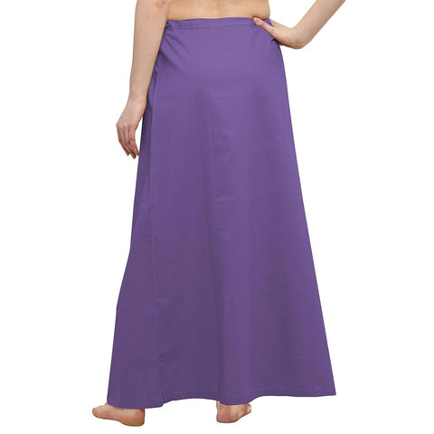 Light Purple colour waist size-44 inch Under skirt or peticott in cotton fabric