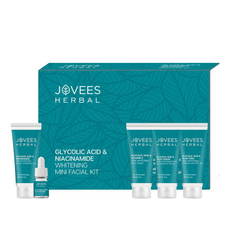 JOVEES HERBAL GLYCOLIC ACID & NIACINAMIDE WHITENING FACIAL KIT salon pack