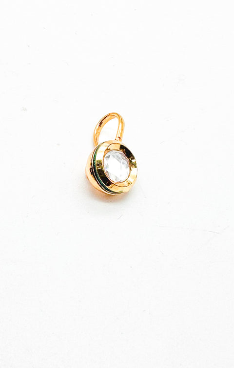 Kundan stone nose stud (without piercing )