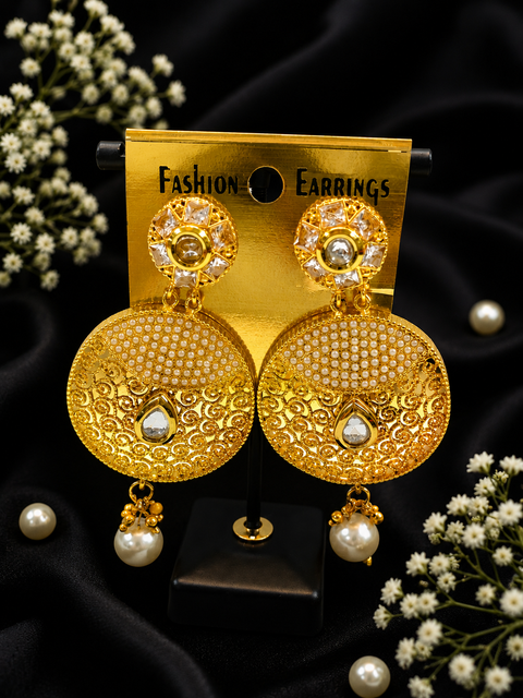 Polki stone beautiful earrings