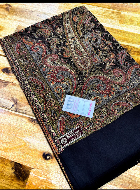 Women's Plain Pure woollen Kashmiri Shawl