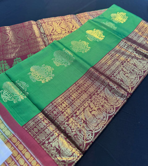 Art Silk Sarees with contrast Pallu and Blouse