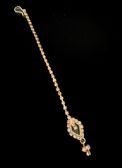 Very small size Gold and Silver  look fine stone work beautiful tikka