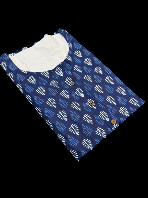 Pure Cotton based Printed short Kurti for girls /Ladies (Size 38 - length 28 inches, Size 42 ,46, 48 length -31 inches)sleeves 17 inch