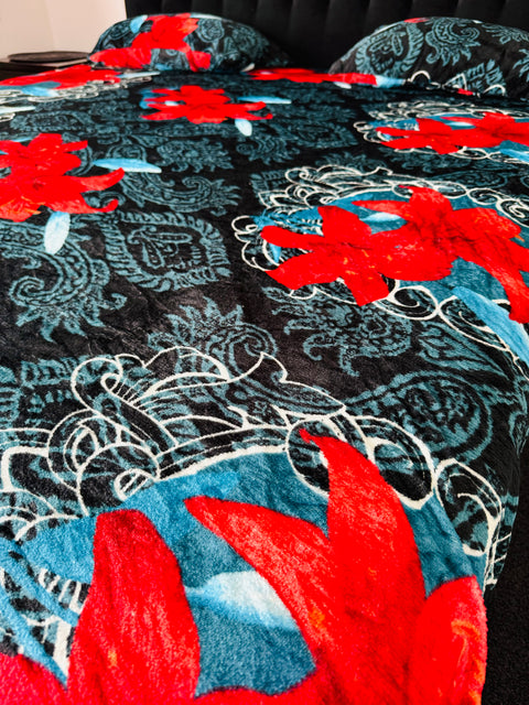 Fleno Warm Winter Bedsheet 	(275cm x 265cm)king size