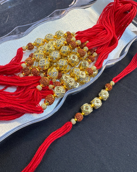 Rakhi Dhaaga Beautiful Stone Work (price per dhaaga )