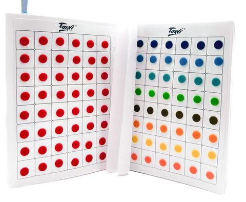 Mat look Multicoloured Bindi Book (480 Bindi in one book)all pages attached