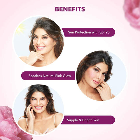 Lotus Herbals Whiteglow Advanced Pink Glow Brightening Cream | SPF 25 | PA+++ | For Dark Spots | Anti-Pollution | For All Skin Types | Preservative Free | 50g