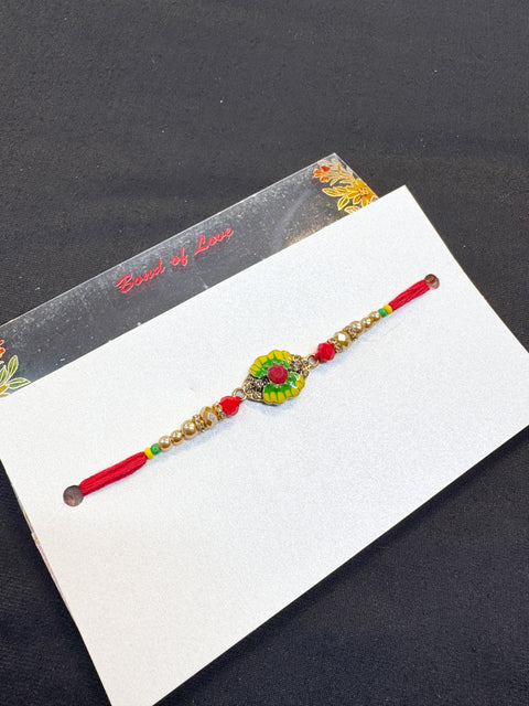 Beautiful Rakhi in nice gift card pack