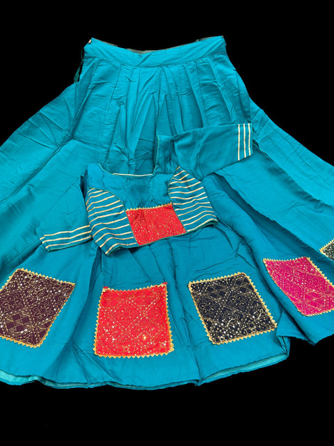 Size 38 can be altered up to size 40) Pure Rayon based full bigger flared Chaniya with beautiful blouse