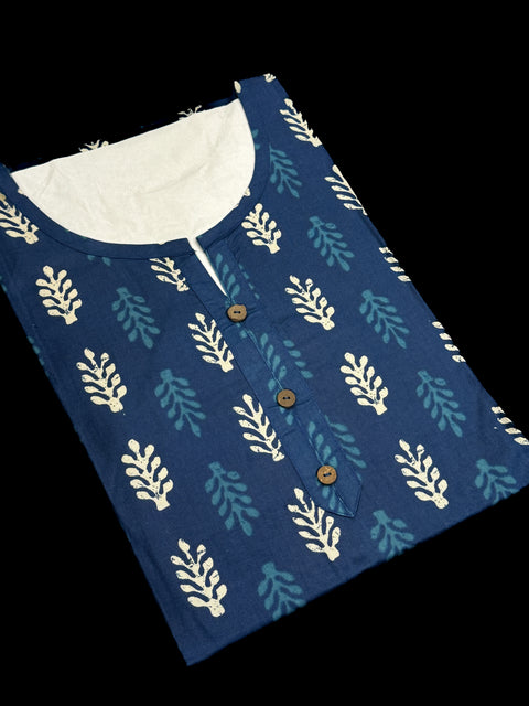 Pure Cotton based Printed short Kurti for girls /Ladies (Size 38 - length 28 inches, Size 42 ,46, 48 length -31 inches)sleeves 17 inch