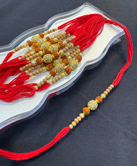 Rakhi Dhaaga Beautiful Stone Work (price per dhaaga )