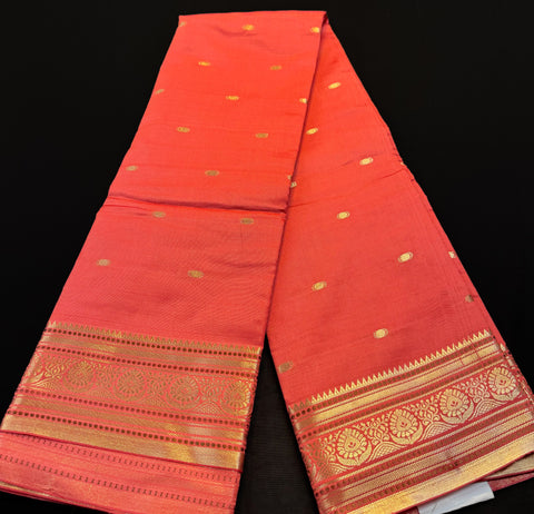 Beautiful Soft Silk Saree With Zari Border And Plain Blouse