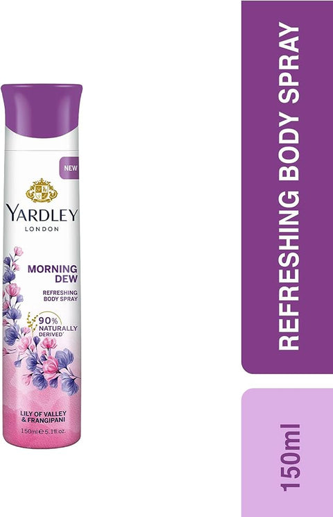Yardley London Morning Dew Refreshing Deo For Women, 150ml