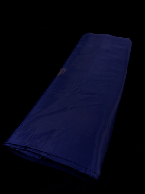 Navy Blue color Pure and soft Crepe Silk Fabric (per meter)