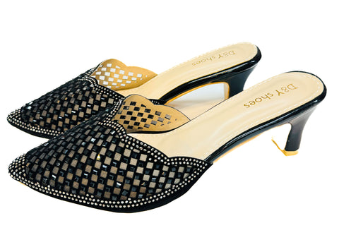 Crystal & Jerkan Stone Heels