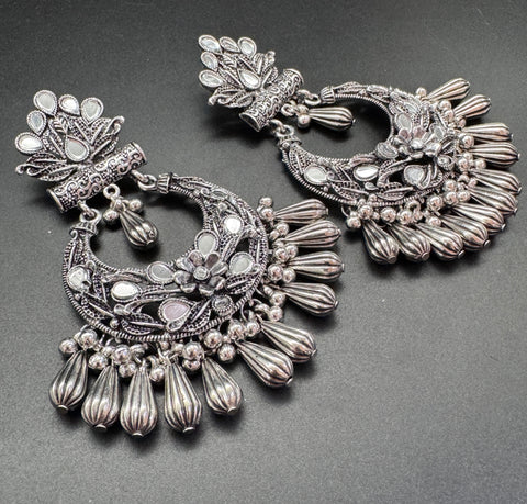 Beautiful oxidised long earrings