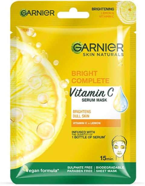 Garnier Skin Naturals, Face Mask, Hydrating, Brightening & Anti-Dark Spots, Bright Complete