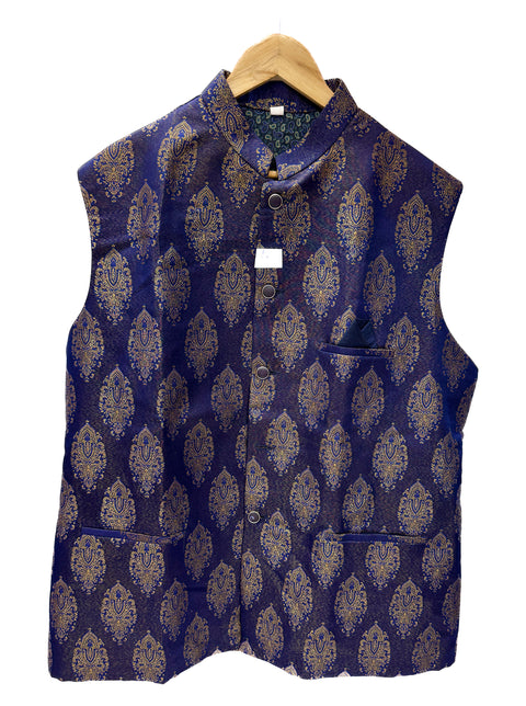 Blue color Men’s Waistcoat/kurta Jacket