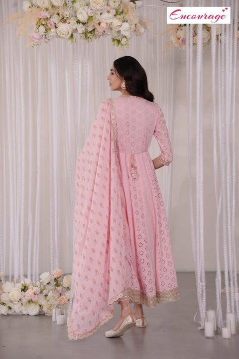 Cotton based heavy handwork &  mirror work all over on Kurti and handwork Dupatta with Plazo Pents (video clip attached)