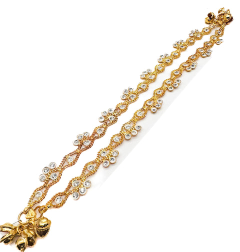 Stone work beautiful Anklets (pair)