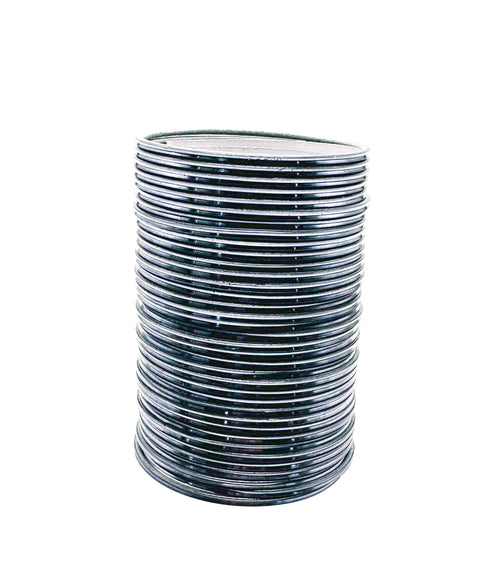 Dark Grey colour Shiny Metal bangles 3 dozen in one pack