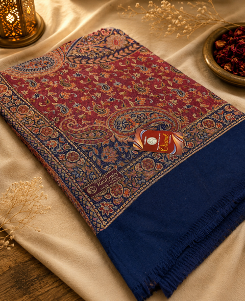 Women's Plain Pure woollen Kashmiri Shawl