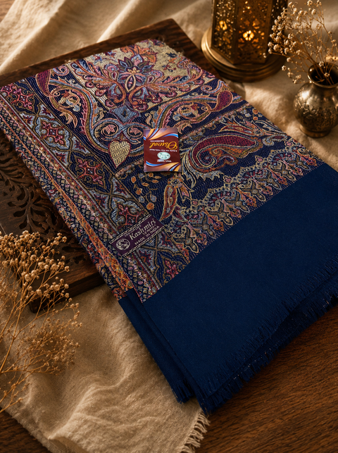 Women's Plain Pure woollen Kashmiri Shawl
