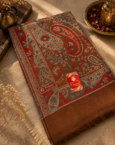 Women's Plain Pure woollen Kashmiri Shawl