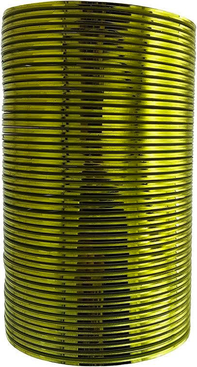 Henna Green  color Shiny Metal Bangles , 3dozen In One Set