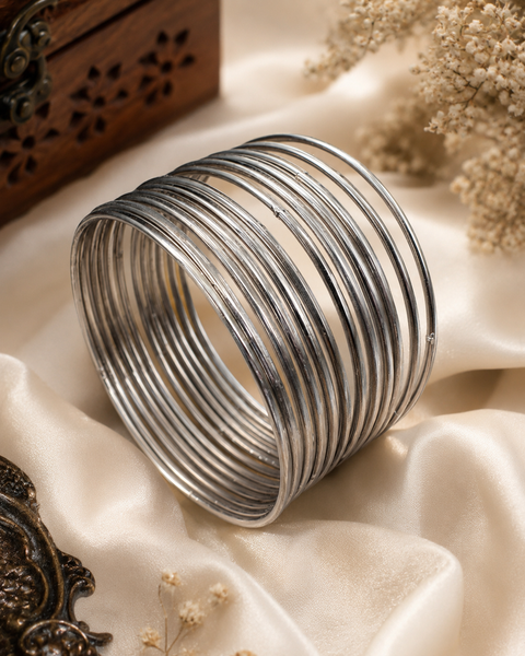 Plain Oxidised bangles set (price per pack) (slight variance in color and shades are possible )