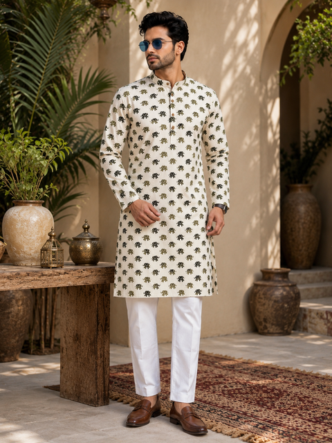 Very soft Pure cotton based Men’s plain kurti (sizes mentioned in inches ,not according to the label on Kurti)size 44 kurti- Length 40 inches and size 46-length 42 inches ) Kurti only. Pants not included.