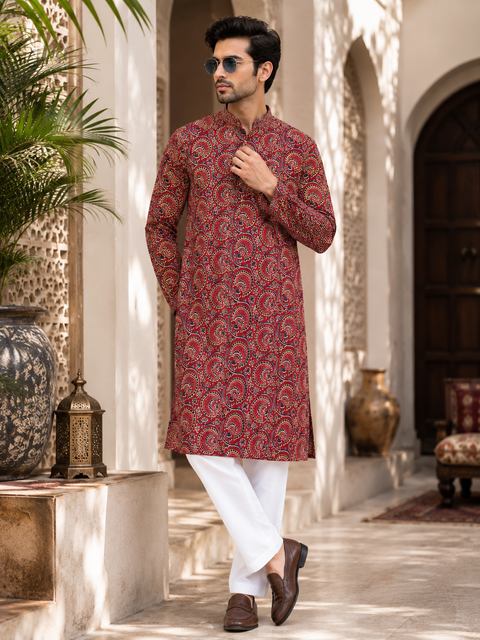 Very soft Pure cotton based Men’s plain kurti (sizes mentioned in inches ,not according to the label on Kurti)size 44 kurti- Length 40 inches and size 46-length 42 inches ) Kurti only. Pants not included.