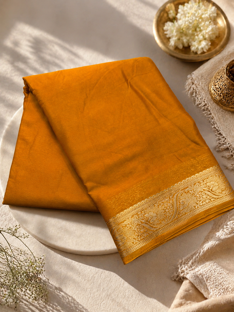 Very very soft pure chiffon georgette Beautiful zari border plain Saree