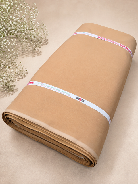 Pure full Voile turban fabric in granola( beige) colour  ($6 Per Meter) (Slight variation in color may occur)