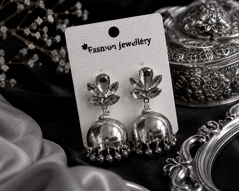 Crystals stone beautiful jhumka